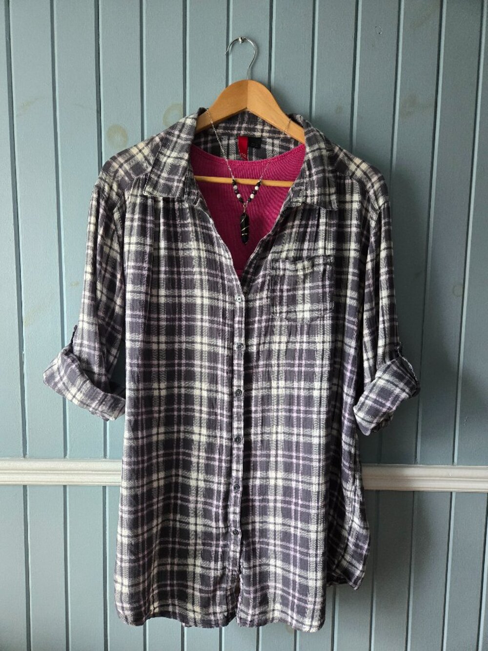 Vintage Y2K H&M Plaid Shirt Size 12